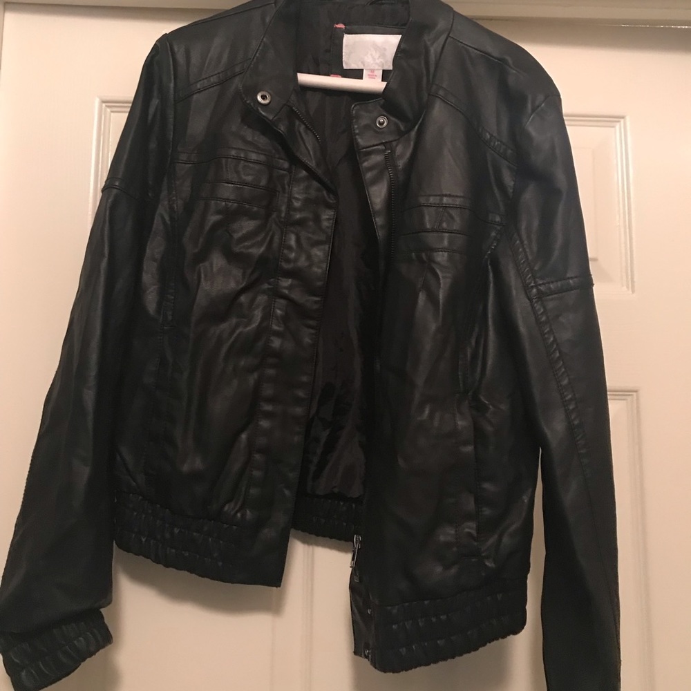 Xhilaration Black Faux Leather Jacket